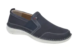Josef Seibel Herren Slipper 43671 10 525 indigo Nubuk Leder Extra-Weit bequem...