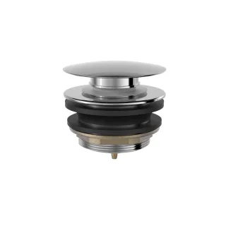 Tres Click clack Ablaufventil für Wanne Click clack Funktion Stöpsel: Ø 70 mm, 13474010 13474010