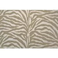 Stofferia Stoff Polsterstoff Chenille Zebra Maki Beige, Meterware
