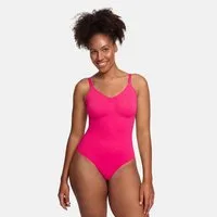 cfab Shaping-Body Bodysuit Sculpting Shapewear mit String-Neon Pink-5XL (1-tlg)