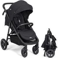 Joie Sport-Kinderwagen Mytrax Pro - Raven, Sportwagen bis 22 kg mit Liegefunktion & Regenschutz höhenverstellbar