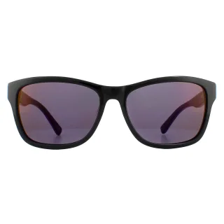 Lacoste Rectangle Unisex Schwarz Blau Lila Sonnenbrille
