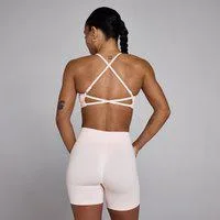 MP Damen Lift Nahtlos Sport-BH mit Trägern - Baby Rosa - XL