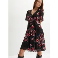 bonprix Minikleid für den Alltag, aus Polyester und Elasthan, ausgestellte Passform
