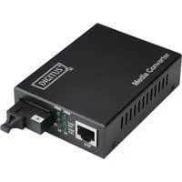 Bidirektionaler Gigabit Medienkonverter, RJ45 / SC schwarz
