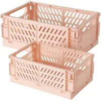 BOLTZE Dekokorb Malmo Box hellrosa 14 cm (1 Stück)