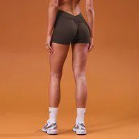 MP Damen Tempo Dipped Waist Shorts – Kakao - L