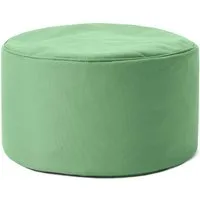 Lumaland Sitzsack LUMALAND Sitzsack Pouf (50 L) - In- & outdoor - Pastell Grün, softe Füllung EPS-Perlen praktisches Tischchen stylischer Fußschemel
