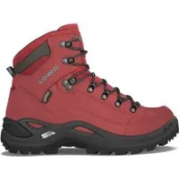Lowa Renegade Mid GTX (All-Terrain, Nubukleder, wasserdicht) chilirot Damen Wanderschuh