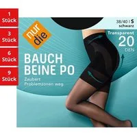 Nur Die Feinstrumpfhose Bauch-Beine-Po 20 DEN Damen (1er/3er/6er/9er Pack 1 St) nylon transparent Fein-strumpfhose durchsichtig frauen multi-pack