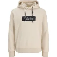 Jack & Jones Kapuzensweatshirt JJBUSTER SWEAT HOOD BTS Baumwollmischung, normal geschnitten