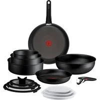 Tefal Pfannen-Set Ingenio Excellence Fusion, Aluminium (Set, 14-tlg), abnehmbarer Ingenio-Griff, Thermo-Signal, stapelbar, Induktion