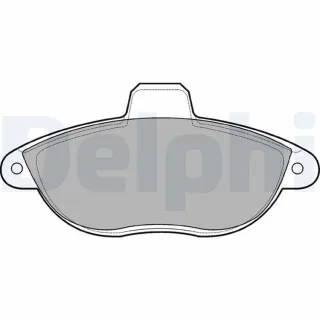 Delphi Bremsbel?ge vorne Citroen Fiat Peugeot LP1592