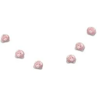 LOGOPLAY Spiel Set = 6 Ersatzschweinchen, Familienspiel, Set = 6 Ersatzschweinchen für Funny Pigz