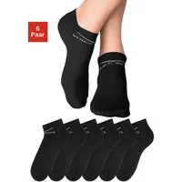 Venice Beach Sneakersocken Damen Kinder Sportsocken, Laufsocken, Kurzsocken (Packung, 6-Paar, Gr. 31-34 bis 39-42) perfekte Passform durch LYCRA-Anteil