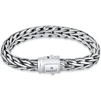 Kuzzoi Armband Gliederarmband Zopfmuster Unisex 925er Silber