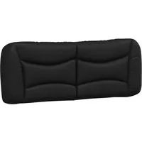 vidaXL Bett Kopfteil-Kissen "Hvar" Schwarz 120 cm Kunstleder (1-tlg)