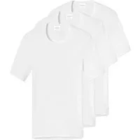 Schiesser Unterhemd 3er Pack Original Classics Feinripp (Spar-Set, 3-St) Unterhemd / Shirt Kurzarm - Baumwolle - Atmungsaktiv