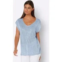creation L Strickpullover Pullover Kurzarm