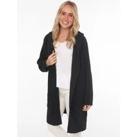 Zwillingsherz Strickjacke Langarm, bequem, Taschen, One Size, ohne Verschluss, Kapuze