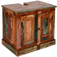 SIT Waschbeckenunterschrank Riverboat aus recyceltem Altholz, Shabby Chic, Vintage