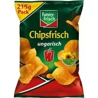 funny-frisch Knabberei, funny frisch Chipsfrisch ungarisch mit rauchigem Paprikageschmack 215g