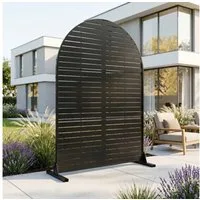 casa.pro Stellwand, »Nodepp« Rundbogenform 180 x 90 cm indoor outdoor Stahl Schwarz
