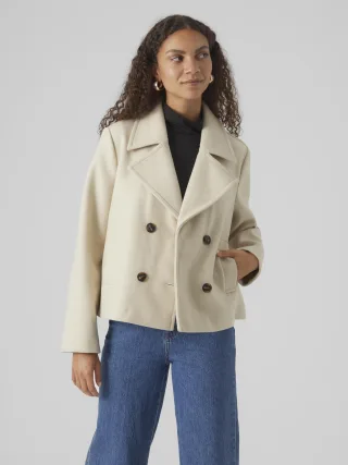 VERO MODA - VMVINCEMIA SHORT JACKET GA NOOS Oatmeal - Gr. - XL