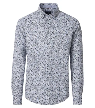 CASAMODA - Leinenhemd blau - Gr. - XXL