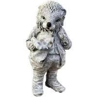 Stone and Style Gartenfigur Frostfeste Steinfigur Igel Daniel stehend