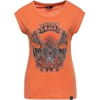 QueenKerosin Print-Shirt Wild & Free (1-tlg) im Vintage-Look