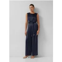 s.Oliver Jumpsuit Overall Satinierter Overall mit Bindegürtel