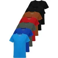Tazzio T-Shirt E107 (Packung, 7-tlg., 7er-Pack) Herren Basic V-Ausschnitt