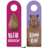 speecheese Dekohänger Bleib draußen komm rein Capybara Türhänger