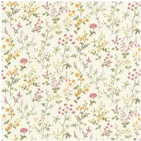 Rasch Vliestapete Daisy - Selbstklebende Tapete Blumen von tesa® x rasch®, strukturiert, floral, Landhausstil, geblümt, botanisch, (1 St), selbstklebend, 6,00m x 0,53m