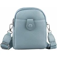 ITALYSHOP24 Schultertasche Damen Tasche Minibag Umhängetasche Geldbörse Handytasche Crossover, Brusttasche Bodybag Crossbody Hüfttasche Clutch leicht Gewicht
