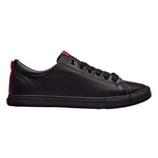 Big Star - Damen Sneaker, Ökologisches Leder (Schwarz)