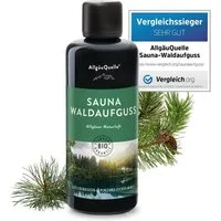 Allgäuquelle Sauna-Aufgussset Bio Saunaaufguss Waldaufguss Saunaduft (1 x 100ml) mit Latschenkiefer, Alpenzirbe, Fichte und Minze