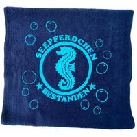 coole-fun-t-shirts Handtuch Seepferdchen Bestanden ! Kinder Handtuch Dunkelblau