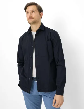 Brax Herren Overshirt Style KAY navy, dunkelblau, Gr. L