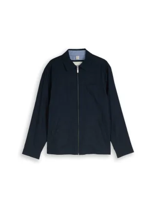 Tom Tailor - Hemdjacke mit Leinenanteil sky captain blue - Gr. - XL