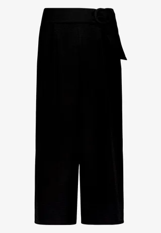 zero - Stoffhose 7/8 Länge mit Schnalle Black Beauty - Gr. - 40
