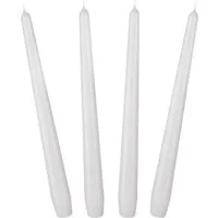 BRUBAKER Spitzkerze für Kerzenständer und Kerzenhalter - (Leuchterkerzen Set, 4-tlg), lange, tropffreie Deko Kerzen mit langer Brenndauer