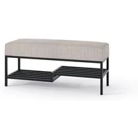 Design Möbel Sitzbank Sitzbank LOFT DESIGN 80cm Gepolsterte Bank mit Ablage Industrial Stil