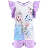 Frozen Schlafanzug Eiskönigin Anna und Elsa Pyjama kurzer Schlafanzug (Anna & Elsa) mit Anna und Elsa