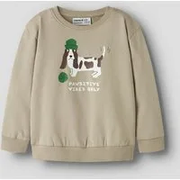 Name It Sweatshirt NMMNILIUS LS NREG SWE BRU PB Baumwolle, regular fit
