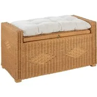 Home affaire Sitztruhe Schönerempfang (Rattan-Bank, OTTOs Choice), Belastbar bis max. 80 Kg, mit Stauraum