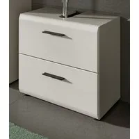 Inn.Furn Waschbeckenunterschrank Cover (Waschtisch Unterschrank in Kaschmir / Sand, Breite 60 cm) mit Vollauszug Schubkästen