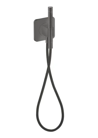 Hansgrohe Schlauchanschl.u.Brausenhalter Axor Citterio C softsq. m.Stabhandbr.2jet brushed black c 49626340