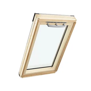 Dachfenster 55x118 cm, Holz, Roto, Q4 Schwingfenster, Innen Kiefer, außen Anthrazit, individuell konfigurieren